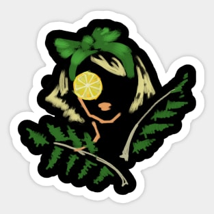 lemon lime fruit Sticker